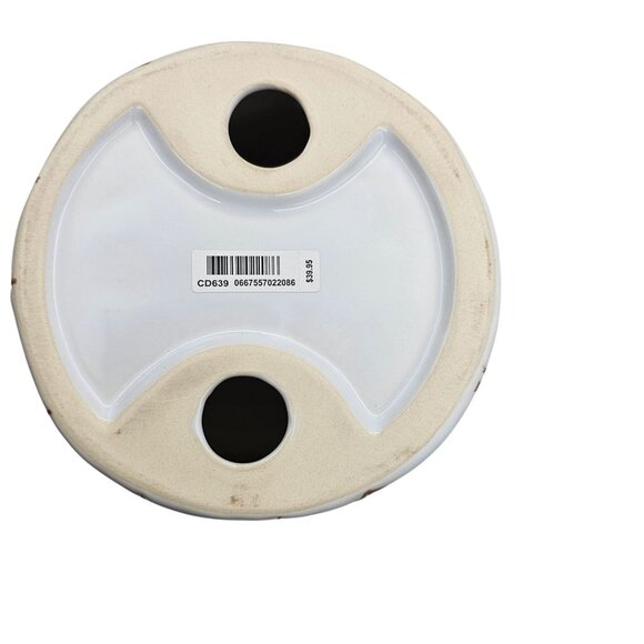 Bath & Body Works White Owl Pedestal 3 Wick Candle Holder Plant Stand - Picture 13 of 16